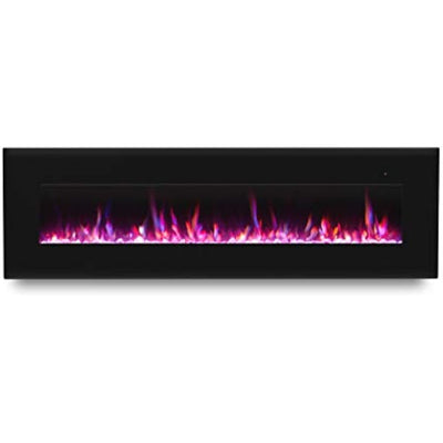 Real Flame Corretto Electric Fireplace, 72", Black