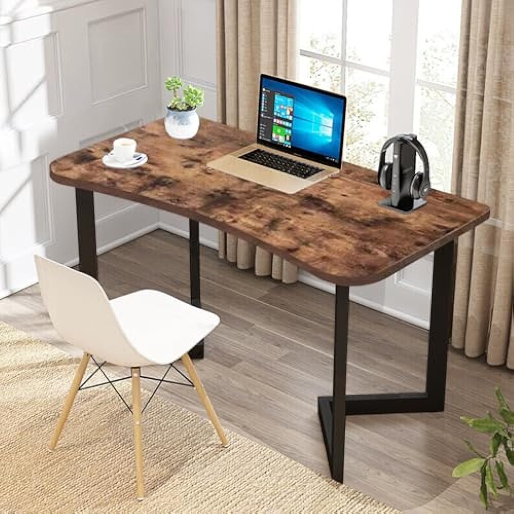 XUEGW Computer Desk Home Office Desk Writing Desks Study Table Modern, V02A